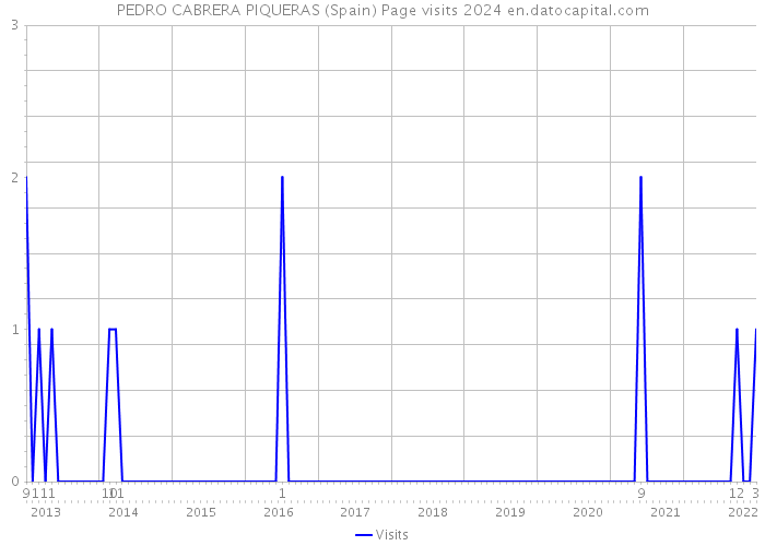 PEDRO CABRERA PIQUERAS (Spain) Page visits 2024 