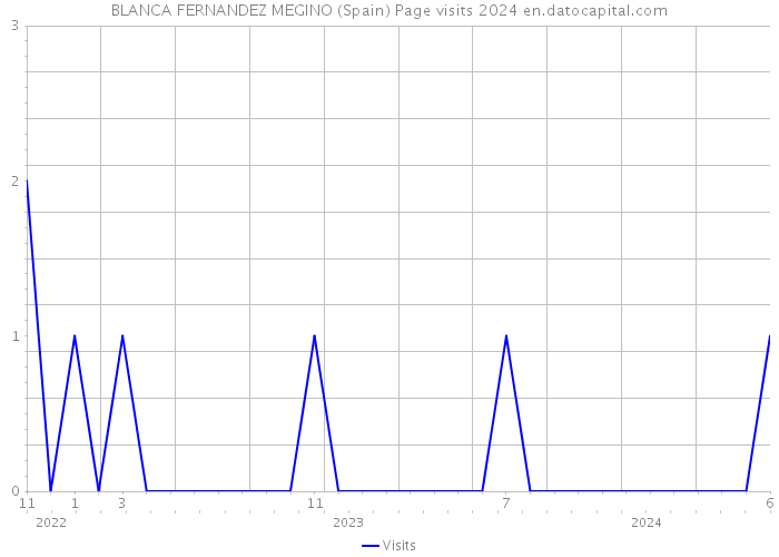 BLANCA FERNANDEZ MEGINO (Spain) Page visits 2024 