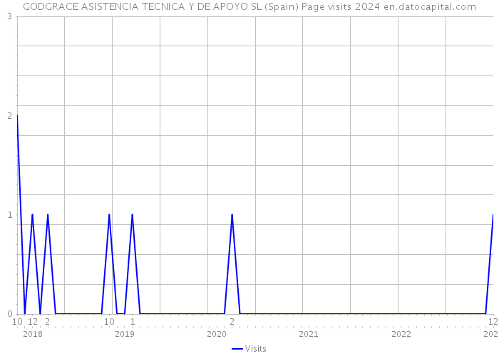 GODGRACE ASISTENCIA TECNICA Y DE APOYO SL (Spain) Page visits 2024 
