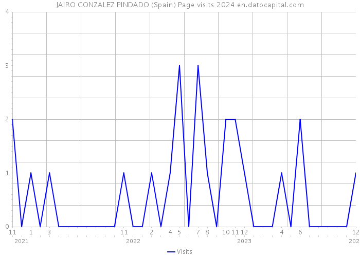 JAIRO GONZALEZ PINDADO (Spain) Page visits 2024 