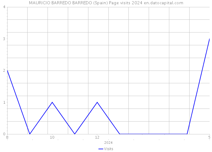 MAURICIO BARREDO BARREDO (Spain) Page visits 2024 