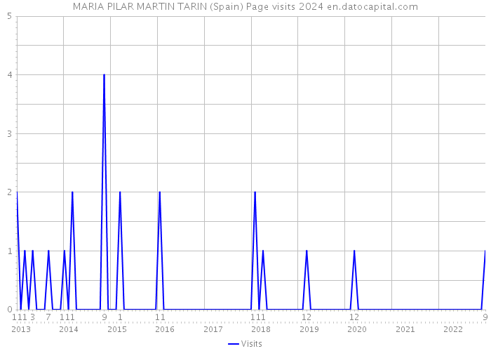 MARIA PILAR MARTIN TARIN (Spain) Page visits 2024 