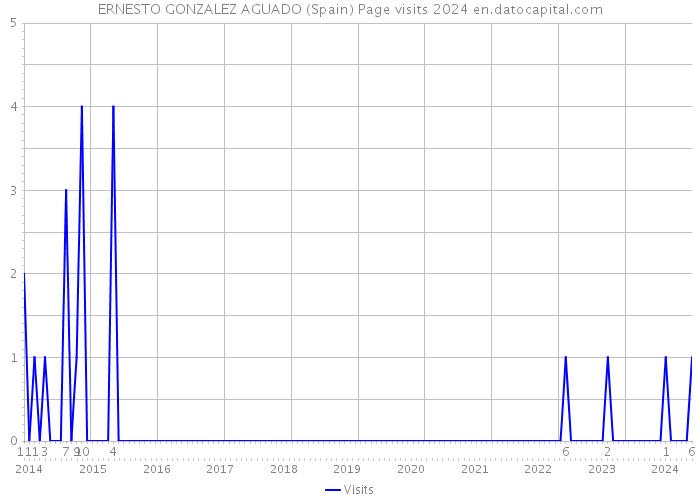 ERNESTO GONZALEZ AGUADO (Spain) Page visits 2024 