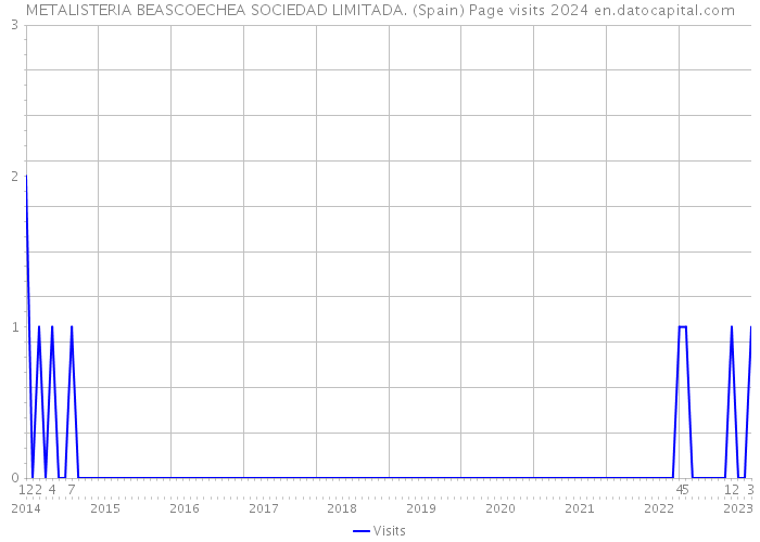 METALISTERIA BEASCOECHEA SOCIEDAD LIMITADA. (Spain) Page visits 2024 