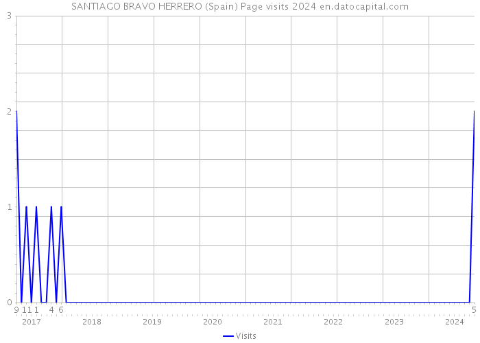 SANTIAGO BRAVO HERRERO (Spain) Page visits 2024 