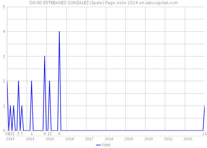 DAVID ESTEBANEZ GONZALEZ (Spain) Page visits 2024 