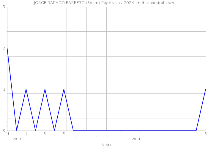 JORGE RAPADO BARBERO (Spain) Page visits 2024 