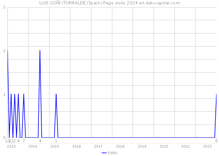 LUIS GOÑI ITURRALDE (Spain) Page visits 2024 