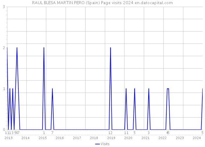RAUL BLESA MARTIN PERO (Spain) Page visits 2024 