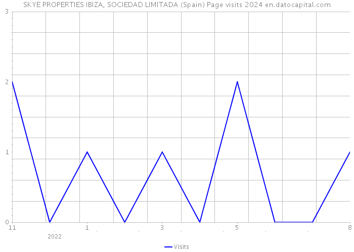 SKYE PROPERTIES IBIZA, SOCIEDAD LIMITADA (Spain) Page visits 2024 