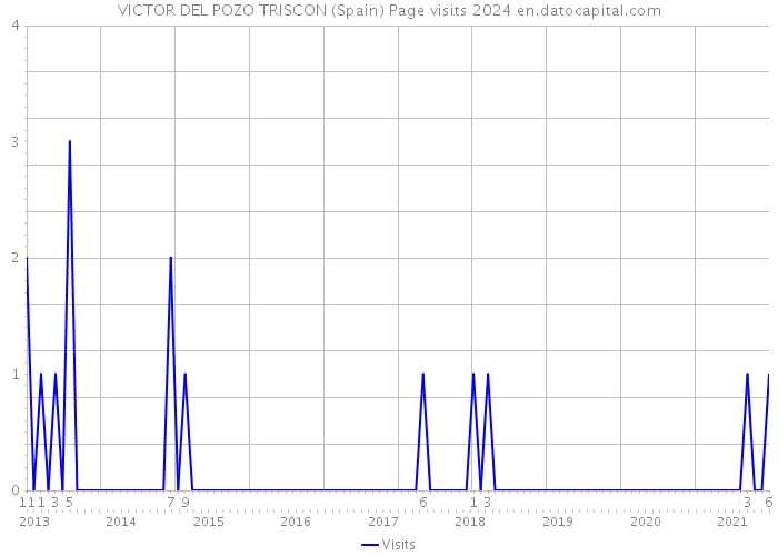 VICTOR DEL POZO TRISCON (Spain) Page visits 2024 