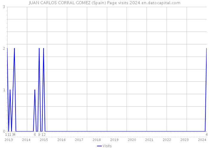 JUAN CARLOS CORRAL GOMEZ (Spain) Page visits 2024 