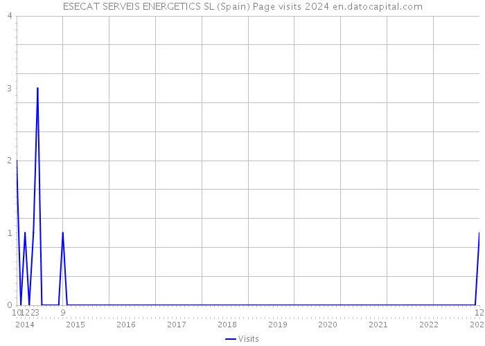 ESECAT SERVEIS ENERGETICS SL (Spain) Page visits 2024 