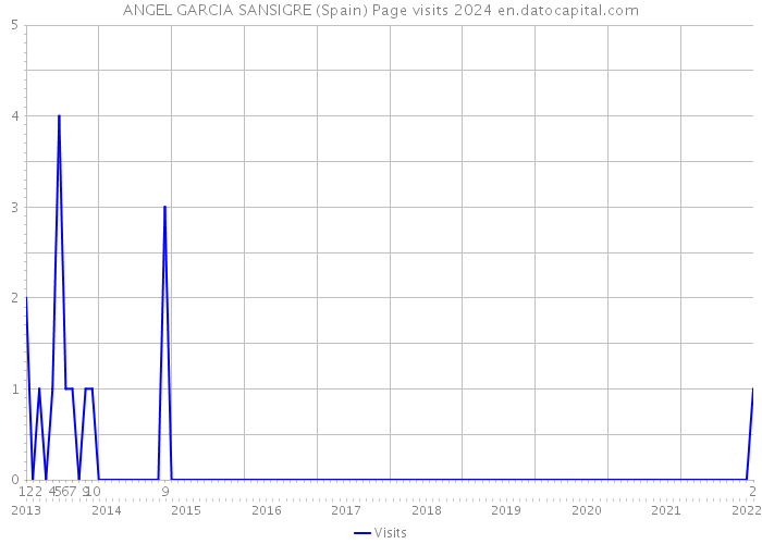 ANGEL GARCIA SANSIGRE (Spain) Page visits 2024 