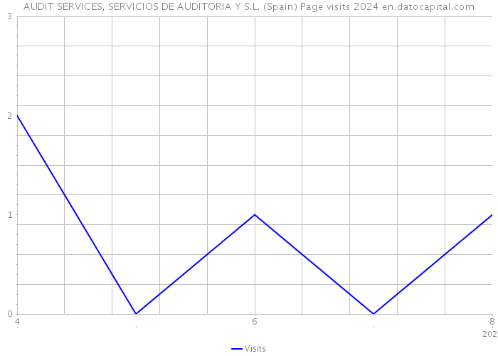 AUDIT SERVICES, SERVICIOS DE AUDITORIA Y S.L. (Spain) Page visits 2024 