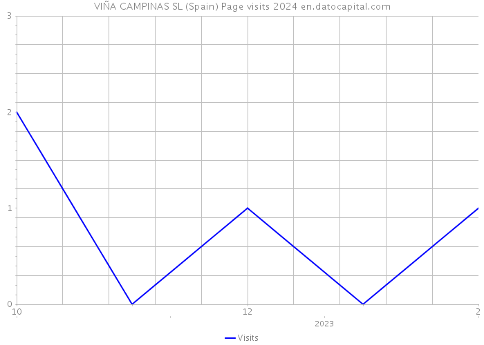 VIÑA CAMPINAS SL (Spain) Page visits 2024 