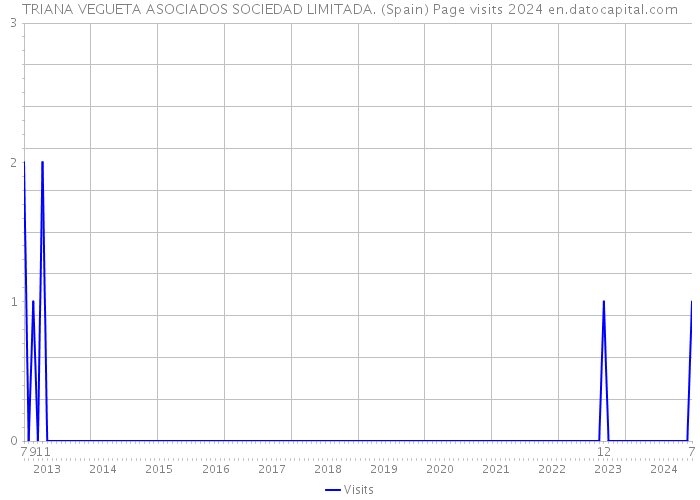 TRIANA VEGUETA ASOCIADOS SOCIEDAD LIMITADA. (Spain) Page visits 2024 