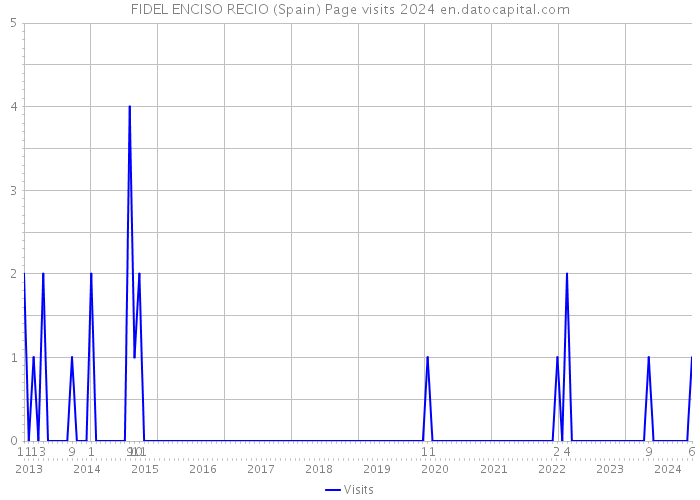 FIDEL ENCISO RECIO (Spain) Page visits 2024 