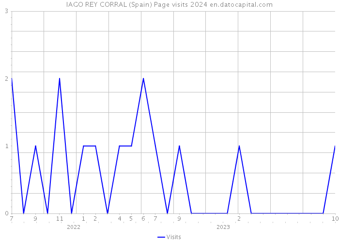 IAGO REY CORRAL (Spain) Page visits 2024 