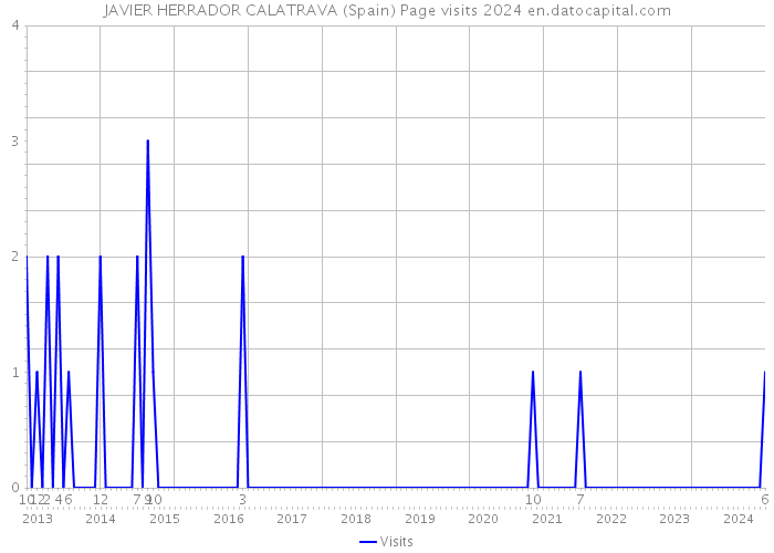 JAVIER HERRADOR CALATRAVA (Spain) Page visits 2024 