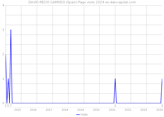 DAVID RECIO GARRIDO (Spain) Page visits 2024 
