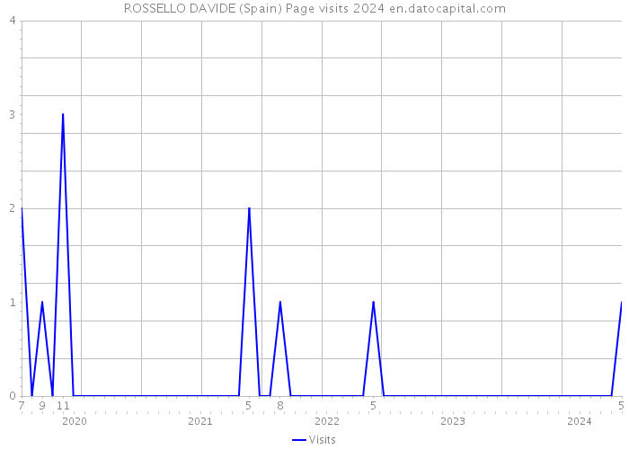 ROSSELLO DAVIDE (Spain) Page visits 2024 