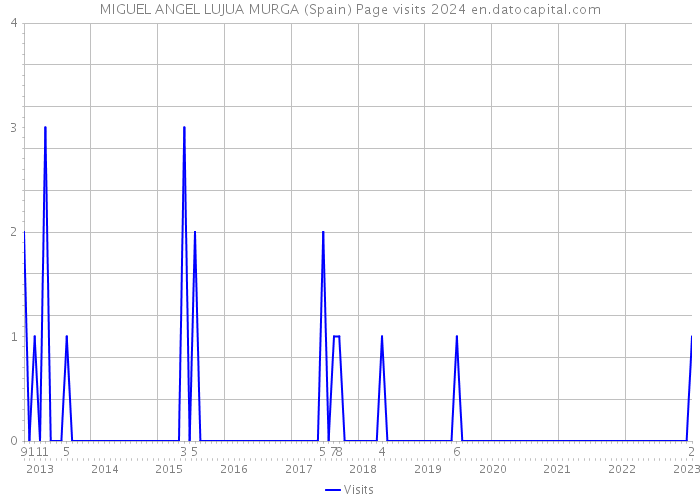 MIGUEL ANGEL LUJUA MURGA (Spain) Page visits 2024 