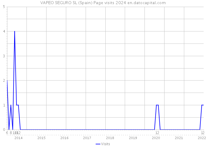 VAPEO SEGURO SL (Spain) Page visits 2024 