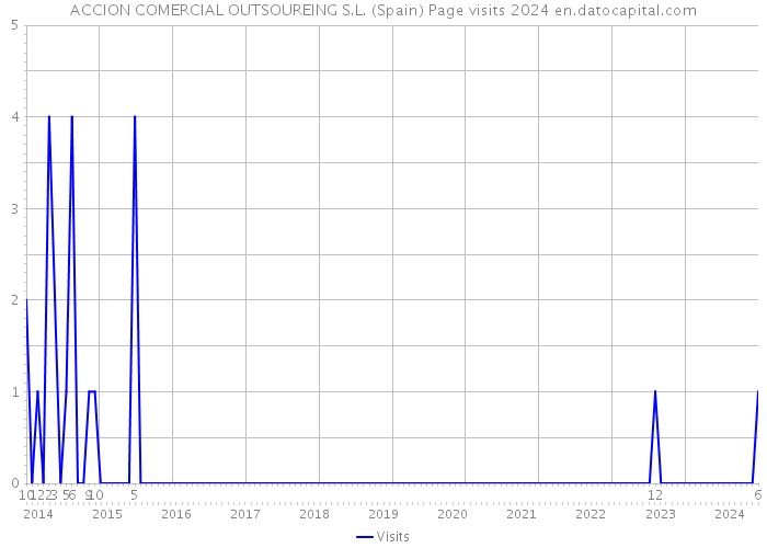 ACCION COMERCIAL OUTSOUREING S.L. (Spain) Page visits 2024 