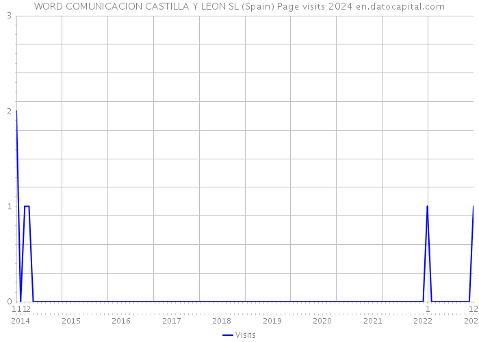 WORD COMUNICACION CASTILLA Y LEON SL (Spain) Page visits 2024 