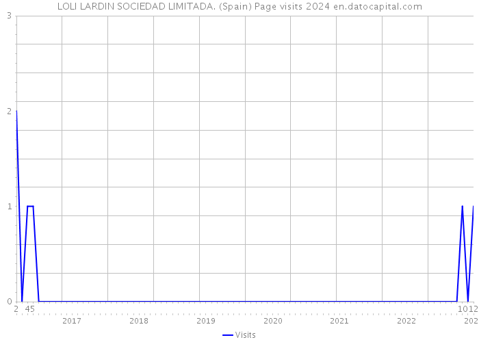 LOLI LARDIN SOCIEDAD LIMITADA. (Spain) Page visits 2024 