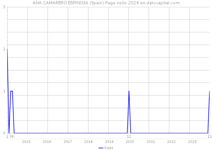 ANA CAMARERO ESPINOSA (Spain) Page visits 2024 