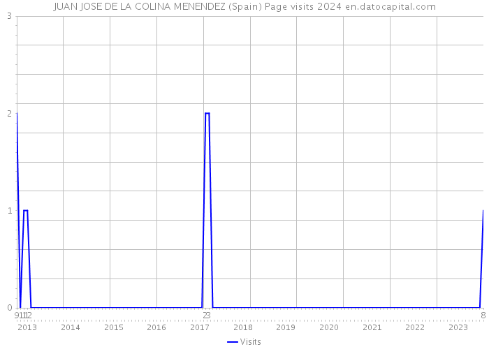 JUAN JOSE DE LA COLINA MENENDEZ (Spain) Page visits 2024 