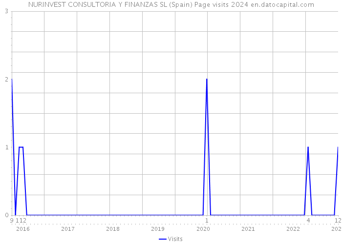 NURINVEST CONSULTORIA Y FINANZAS SL (Spain) Page visits 2024 