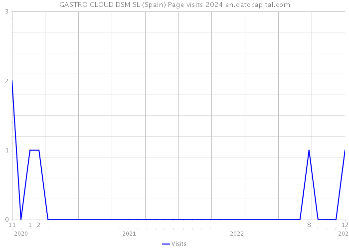 GASTRO CLOUD DSM SL (Spain) Page visits 2024 