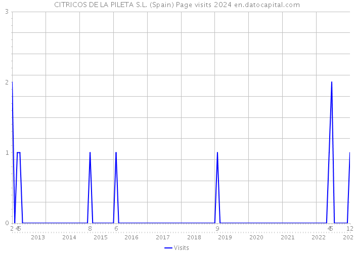 CITRICOS DE LA PILETA S.L. (Spain) Page visits 2024 