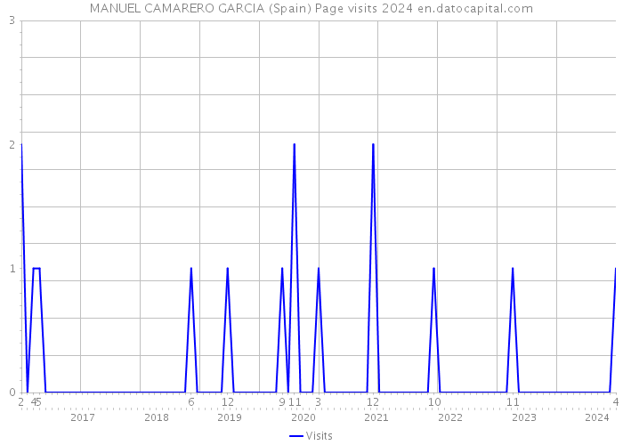 MANUEL CAMARERO GARCIA (Spain) Page visits 2024 