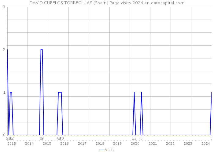 DAVID CUBELOS TORRECILLAS (Spain) Page visits 2024 
