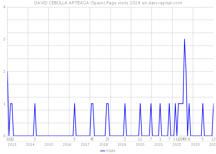 DAVID CEBOLLA ARTEAGA (Spain) Page visits 2024 