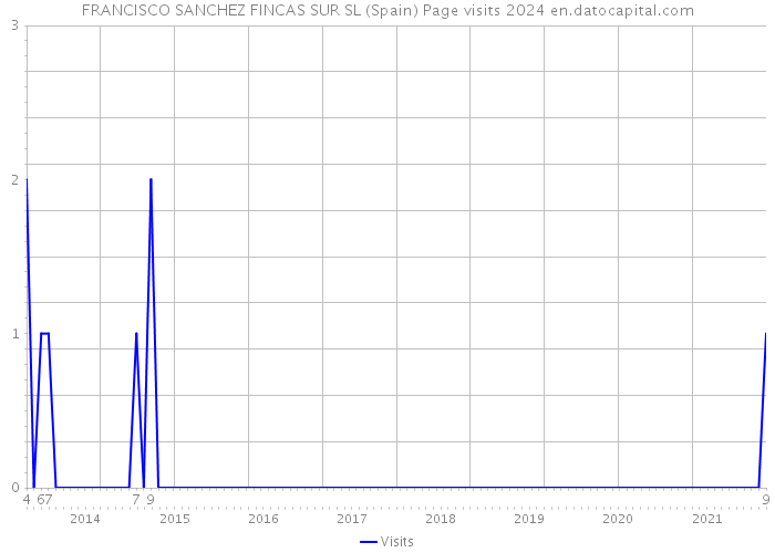 FRANCISCO SANCHEZ FINCAS SUR SL (Spain) Page visits 2024 