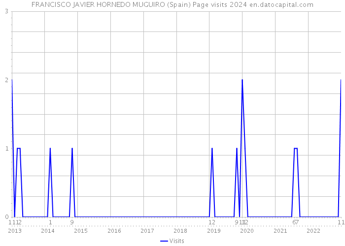 FRANCISCO JAVIER HORNEDO MUGUIRO (Spain) Page visits 2024 