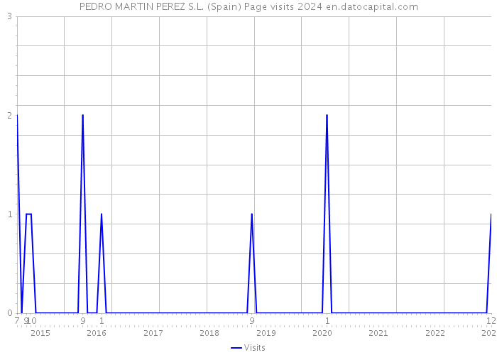 PEDRO MARTIN PEREZ S.L. (Spain) Page visits 2024 