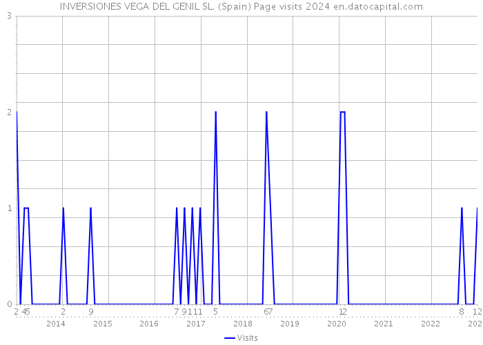 INVERSIONES VEGA DEL GENIL SL. (Spain) Page visits 2024 