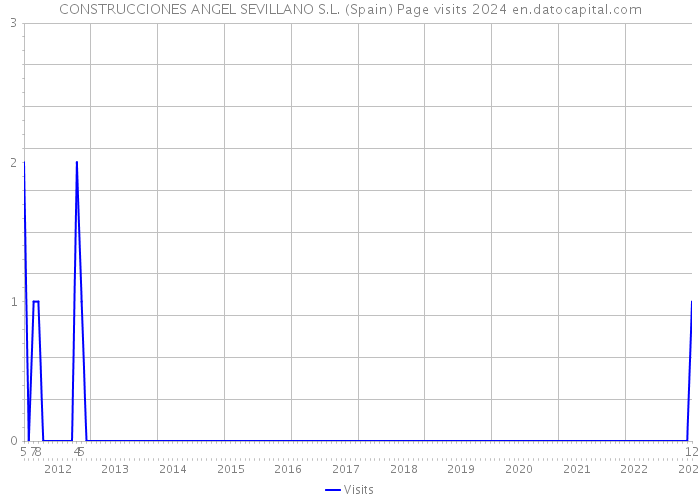 CONSTRUCCIONES ANGEL SEVILLANO S.L. (Spain) Page visits 2024 