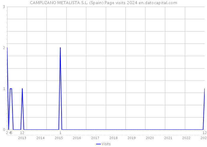 CAMPUZANO METALISTA S.L. (Spain) Page visits 2024 