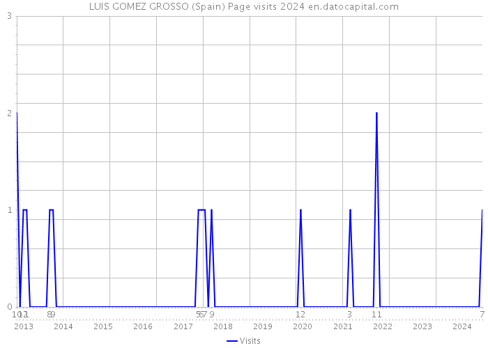 LUIS GOMEZ GROSSO (Spain) Page visits 2024 