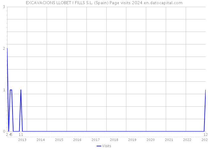 EXCAVACIONS LLOBET I FILLS S.L. (Spain) Page visits 2024 