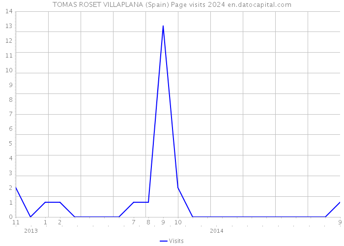 TOMAS ROSET VILLAPLANA (Spain) Page visits 2024 