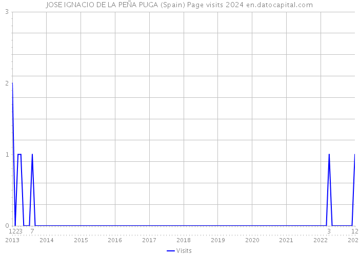 JOSE IGNACIO DE LA PEÑA PUGA (Spain) Page visits 2024 