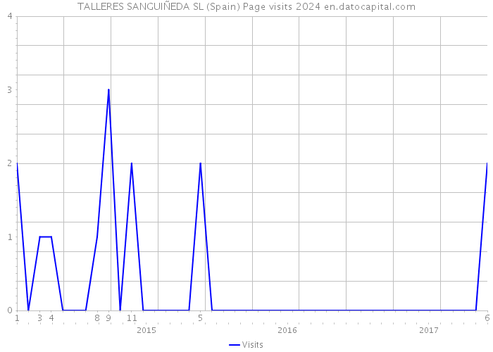 TALLERES SANGUIÑEDA SL (Spain) Page visits 2024 
